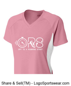 ORS Ladies Pink Performance Shirt Design Zoom